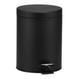 KOSZ PEDAŁOWY KLASIK, POJEMNOŚĆ 5 L, METALOWY, CZARNY MATOWY