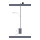 Bezdotykowy automatyczny dozownik mydła w pianie MERIDA STELLA AUTOMATIC BLACK LINE na jednorazowe wkłady 1000 g, czarny