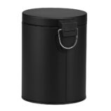 KOSZ PEDAŁOWY KLASIK, POJEMNOŚĆ 5 L, METALOWY, CZARNY MATOWY