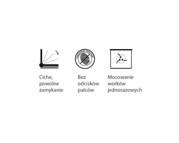 Kosz prostokątny CUBE, pojemność 12 l, stal matowa Kosz prostokątny CUBE, pojemność 12 l, stal matowa