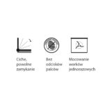 Kosz prostokątny CUBE, pojemność 20 l, stal matowa