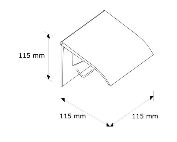 Uchwyt do papieru toaletowego metalowy, STAL MATOWA Uchwyt do papieru toaletowego metalowy, STAL MATOWA