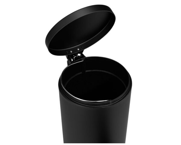 KOSZ PEDAŁOWY KLASIK, POJEMNOŚĆ 12 L, METALOWY, CZARNY MATOWY KOSZ PEDAŁOWY KLASIK, POJEMNOŚĆ 12 L, METALOWY, CZARNY MATOWY