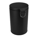 KOSZ PEDAŁOWY KLASIK, POJEMNOŚĆ 12 L, METALOWY, CZARNY MATOWY