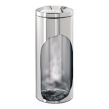 Stalowy kosz samogaszący polerowany, poj. 30 l