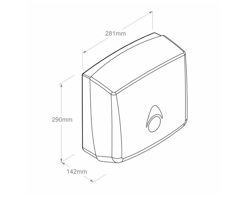 Pojemnik na ręczniki składane MERIDA COMO, tworzywo ABS, czarny