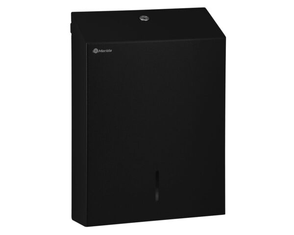 Pojemnik na ręczniki składane MERIDA STELLA SLIM BLACK LINE MAXI, czarny Pojemnik na ręczniki składane MERIDA STELLA SLIM BLACK LINE MAXI, czarny