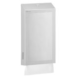 Pojemnik na ręczniki składane z lustrem ze stali SuperMirror „2w1" MERIDA STELLA SLIM MEGA COMBO, stal matowa