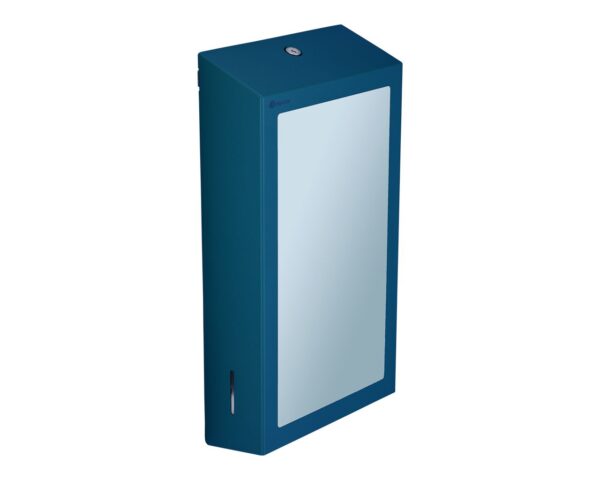 Pojemnik na ręczniki składane z lustrem ze stali SuperMirror „2w1" MERIDA STELLA SLIM BLUE LINE MEGA COMBO, niebieski Pojemnik na ręczniki składane z lustrem ze stali SuperMirror „2w1" MERIDA STELLA SLIM BLUE LINE MEGA COMBO, niebieski