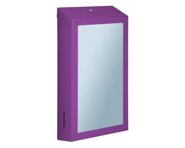 Pojemnik na ręczniki składane z lustrem ze stali SuperMirror „2w1" MERIDA STELLA SLIM VIOLET LINE MEGA COMBO, fioletowy Pojemnik na ręczniki składane z lustrem ze stali SuperMirror „2w1" MERIDA STELLA SLIM VIOLET LINE MEGA COMBO, fioletowy