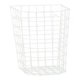 Kosz siatkowy wiszący o pojemności 22 l, wykonany z prętów powlekanych białym polietylenem