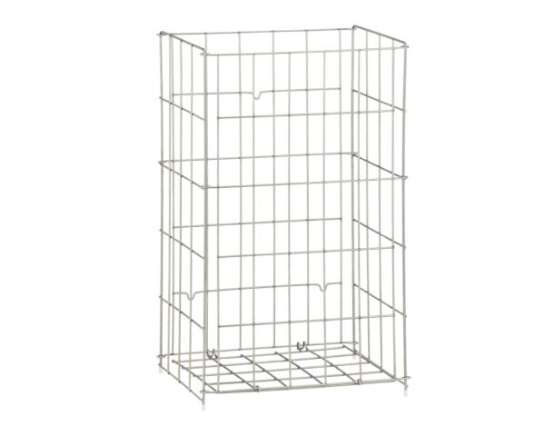 Kosz siatkowy stojący o poj. 47 l, wykonany z prętów ze stali nierdzewnej Kosz siatkowy stojący o poj. 47 l, wykonany z prętów ze stali nierdzewnej