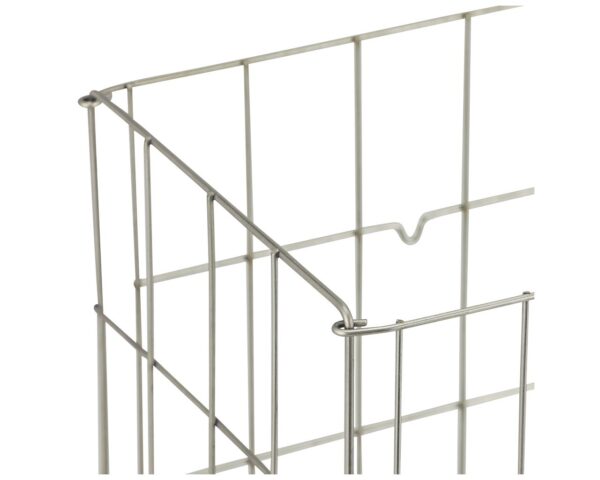 Kosz siatkowy stojący o poj. 47 l, wykonany z prętów ze stali nierdzewnej Kosz siatkowy stojący o poj. 47 l, wykonany z prętów ze stali nierdzewnej