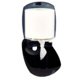 Pojemnik na papier toaletowy lub ręczniki w roli w systemie listkowym CENTER PULL, tworzywo ABS, czarny