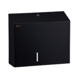 Pojemnik na papier toaletowy MERIDA STELLA BLACK LINE MAXI, średnica papieru do 23 cm, czarny