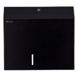 Pojemnik na papier toaletowy MERIDA STELLA BLACK LINE MAXI, średnica papieru do 23 cm, czarny