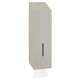 Pojemnik na papier toaletowy w listkach MERIDA STELLA STONE GREY LINE, pojemność do 675 szt., szary kamienny