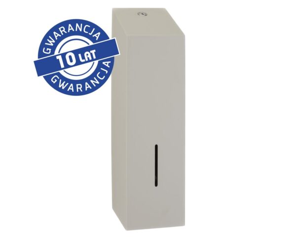 Pojemnik na papier toaletowy w listkach MERIDA STELLA STONE GREY LINE, pojemność do 675 szt., szary kamienny