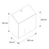 Pojemnik na papier toaletowy MERIDA INOX DESIGN DUO - ICICLE