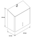 Pojemnik na papier toaletowy MERIDA STELLA R10 ADVANCED MINI stal matowa