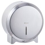 Pojemnik na papier toaletowy MERIDA STELLA MINI, średnica papieru do 19 cm, stal polerowana