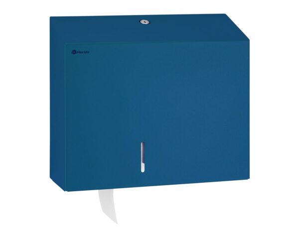 Pojemnik na papier toaletowy MERIDA STELLA BLUE LINE MAXI, średnica papieru do 23 cm, niebieski Pojemnik na papier toaletowy MERIDA STELLA BLUE LINE MAXI, średnica papieru do 23 cm, niebieski