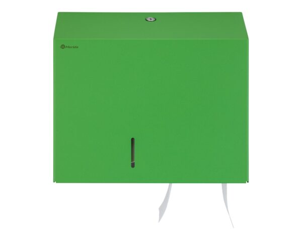Pojemnik na papier toaletowy MERIDA STELLA DUO GREEN LINE z uchwytem na resztkę rolki papieru, średnica papieru do 20 cm, zielony Pojemnik na papier toaletowy MERIDA STELLA DUO GREEN LINE z uchwytem na resztkę rolki papieru, średnica papieru do 20 cm, zielony