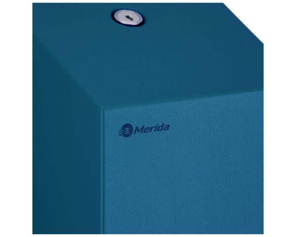 Pojemnik na papier toaletowy w listkach MERIDA STELLA BLUE LINE, pojemność do 450 szt., niebieski Pojemnik na papier toaletowy w listkach MERIDA STELLA BLUE LINE, pojemność do 450 szt., niebieski