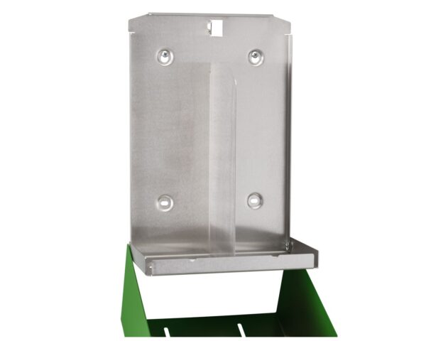 Pojemnik na papier toaletowy w listkach MERIDA STELLA GREEN LINE, pojemność do 900 szt., zielony Pojemnik na papier toaletowy w listkach MERIDA STELLA GREEN LINE, pojemność do 900 szt., zielony