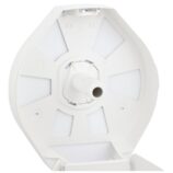 Pojemnik na papier toaletowy MERIDA TOP MEGA, tworzywo ABS, biały, okienko niebieskie