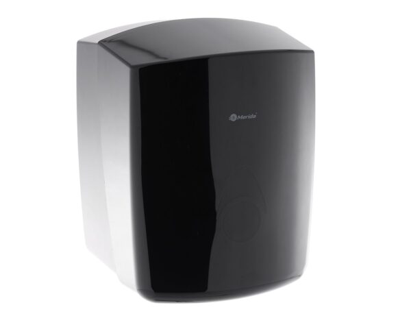 Pojemnik na ręczniki papierowe w rolach MERIDA COMO, tworzywo ABS, czarny Pojemnik na ręczniki papierowe w rolach MERIDA COMO, tworzywo ABS, czarny