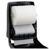 Mechaniczny podajnik ręczników papierowych w rolach MERIDA ONE AUTOMATIC MAXI, tworzywo ABS, czarny