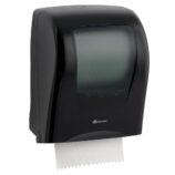 Mechaniczny podajnik ręczników papierowych w rolach MERIDA ONE AUTOMATIC MAXI, tworzywo ABS, czarny