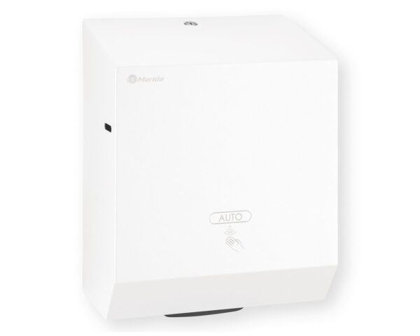 Automatyczny bezdotykowy podajnik ręczników papierowych w rolach MERIDA STELLA WHITE LINE AUTOMATIC MAXI, biały Automatyczny bezdotykowy podajnik ręczników papierowych w rolach MERIDA STELLA WHITE LINE AUTOMATIC MAXI, biały