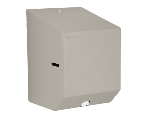 Pojemnik na ręczniki papierowe w rolach lub papier toaletowy w systemie listkowym MERIDA STELLA STONE GREY LINE MINI, szary kamienny Pojemnik na ręczniki papierowe w rolach lub papier toaletowy w systemie listkowym MERIDA STELLA STONE GREY LINE MINI, szary kamienny