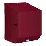 Pojemnik na ręczniki papierowe w rolach lub papier toaletowy w systemie listkowym MERIDA STELLA RED LINE MINI, czerwony