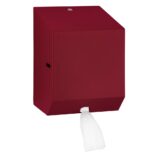 Pojemnik na ręczniki papierowe w rolach lub papier toaletowy w systemie listkowym MERIDA STELLA RED LINE MINI, czerwony