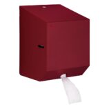 Pojemnik na ręczniki papierowe w rolach lub papier toaletowy w systemie listkowym MERIDA STELLA RED LINE MINI, czerwony