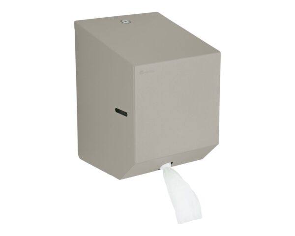 Pojemnik na ręczniki papierowe w rolach lub papier toaletowy w systemie listkowym MERIDA STELLA STONE GREY LINE MINI, szary kamienny Pojemnik na ręczniki papierowe w rolach lub papier toaletowy w systemie listkowym MERIDA STELLA STONE GREY LINE MINI, szary kamienny