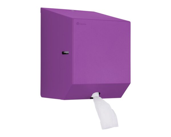 Pojemnik na ręczniki papierowe w rolach lub papier toaletowy w systemie listkowym MERIDA STELLA VIOLET LINE MINI, fioletowy Pojemnik na ręczniki papierowe w rolach lub papier toaletowy w systemie listkowym MERIDA STELLA VIOLET LINE MINI, fioletowy