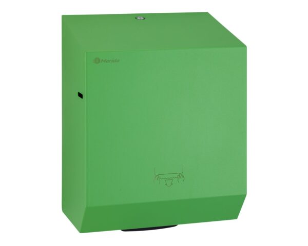 Mechaniczny podajnik ręczników papierowych w rolach MERIDA STELLA GREEN LINE, zielony Mechaniczny podajnik ręczników papierowych w rolach MERIDA STELLA GREEN LINE, zielony