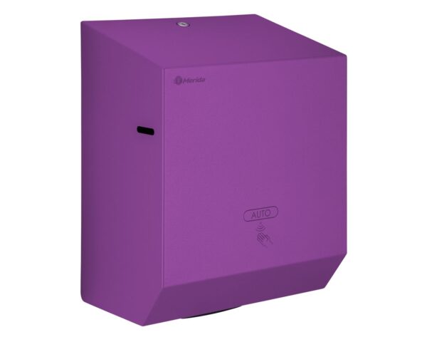 Automatyczny bezdotykowy podajnik ręczników papierowych w rolach MERIDA STELLA VIOLET LINE AUTOMATIC MAXI, fioletowy Automatyczny bezdotykowy podajnik ręczników papierowych w rolach MERIDA STELLA VIOLET LINE AUTOMATIC MAXI, fioletowy