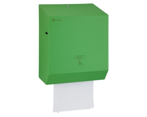 Automatyczny bezdotykowy podajnik ręczników papierowych w rolach MERIDA STELLA GREEN LINE AUTOMATIC MAXI, zielony Automatyczny bezdotykowy podajnik ręczników papierowych w rolach MERIDA STELLA GREEN LINE AUTOMATIC MAXI, zielony