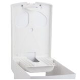 Pojemnik na ręczniki papierowe w rolach MERIDA TOP MAXI, tworzywo ABS, biały, okienko szare