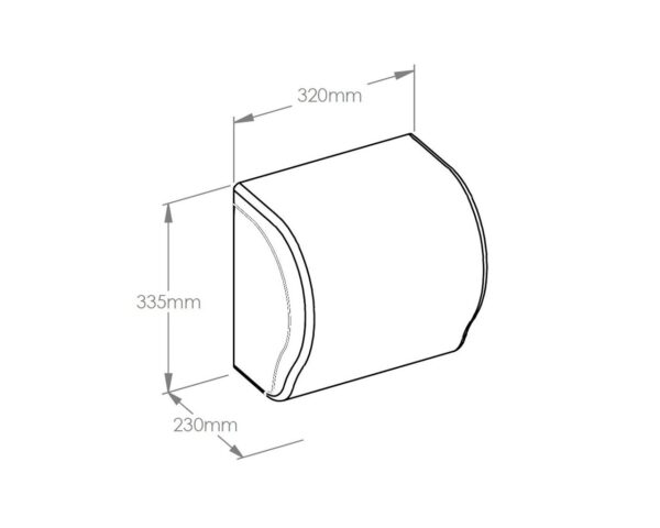 Mechaniczny podajnik ręczników MERIDA UNIQUE LUX CUT GLAMOUR BLACK SPARK LINE Mechaniczny podajnik ręczników MERIDA UNIQUE LUX CUT GLAMOUR BLACK SPARK LINE