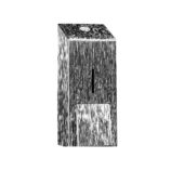 Dozownik mydła w pianie na jednorazowe wkłady z pompką spieniającą MERIDA INOX DESIGN MAXI - ICICLE