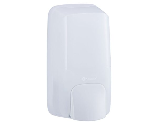 Dozownik mydła w płynie MERIDA HARMONY, pojemność zbiornika 1200 ml, tworzywo, biały transparentny Dozownik mydła w płynie MERIDA HARMONY, pojemność zbiornika 1200 ml, tworzywo, biały transparentny