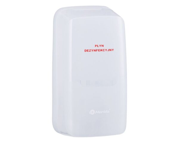 Automatyczny bezdotykowy dozownik płynu dezynfekcyjnego MERIDA HARMONY AUTOMATIC i 2 wkłady z płynem MERIDA POLANA DDR+ Automatyczny bezdotykowy dozownik płynu dezynfekcyjnego MERIDA HARMONY AUTOMATIC i 2 wkłady z płynem MERIDA POLANA DDR+