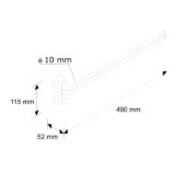 Wieszak ruchomy podwójny L440