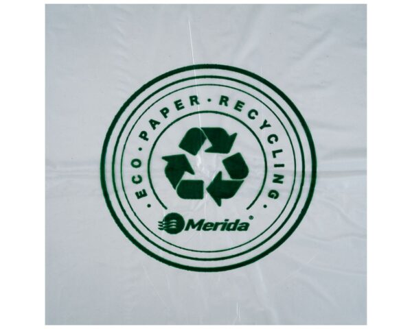 Worki na zużyte ręczniki papierowe, MERIDA ECO PAPER, 115 x 135 cm, pojemność 350 l, paczka 10 szt., BEZBARWNE, LDPE Worki na zużyte ręczniki papierowe, MERIDA ECO PAPER, 115 x 135 cm, pojemność 350 l, paczka 10 szt., BEZBARWNE, LDPE